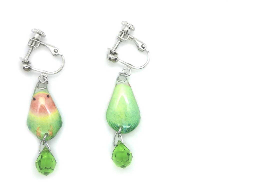 【イヤリング】コザクラインコ