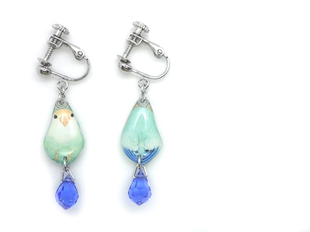 【イヤリング】コザクラインコ