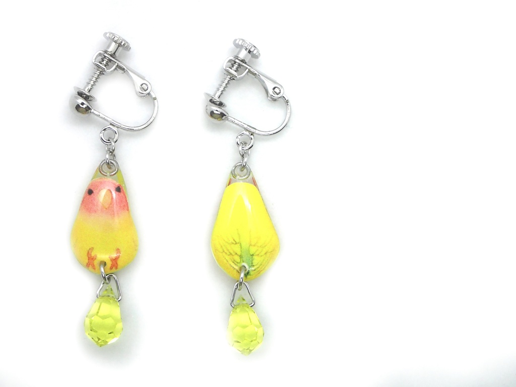 【イヤリング】コザクラインコ