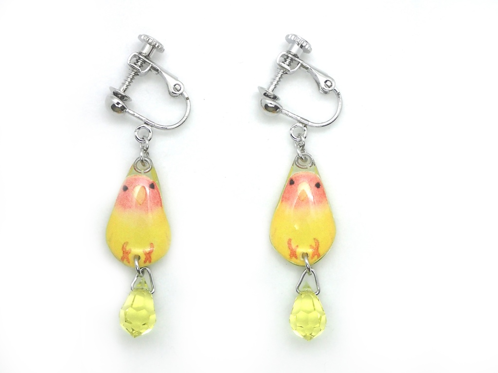 【イヤリング】コザクラインコ