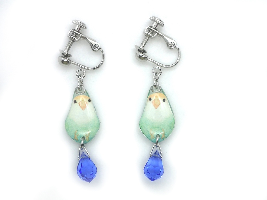 【イヤリング】コザクラインコ