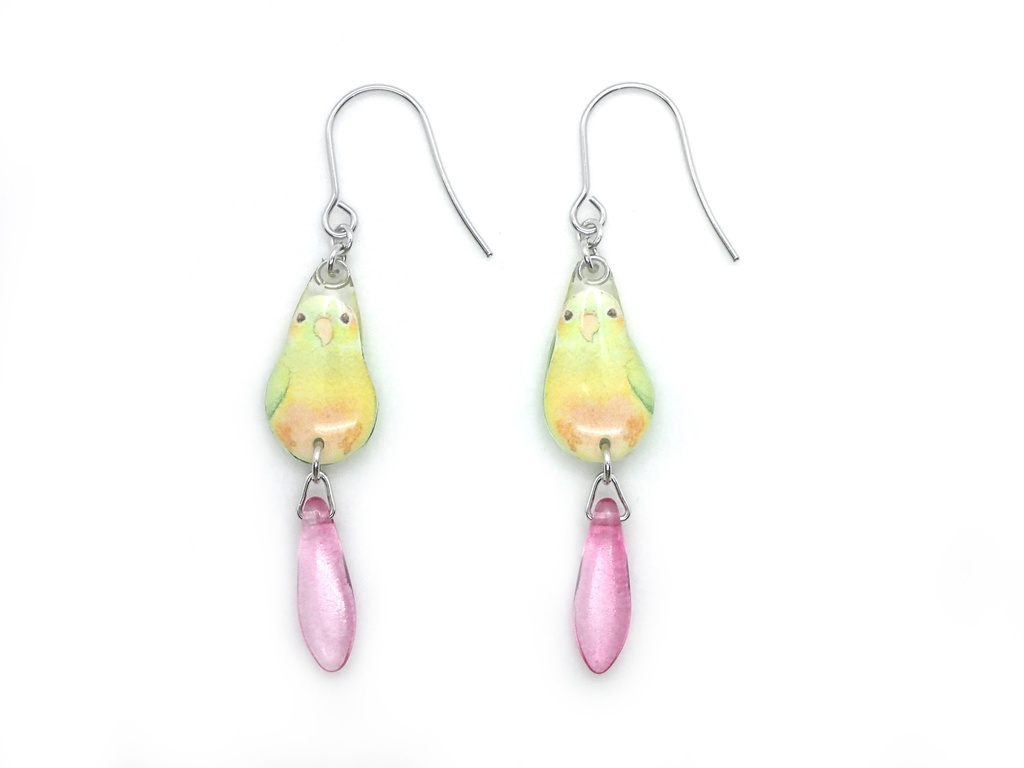 【ピアス】ウロコインコ