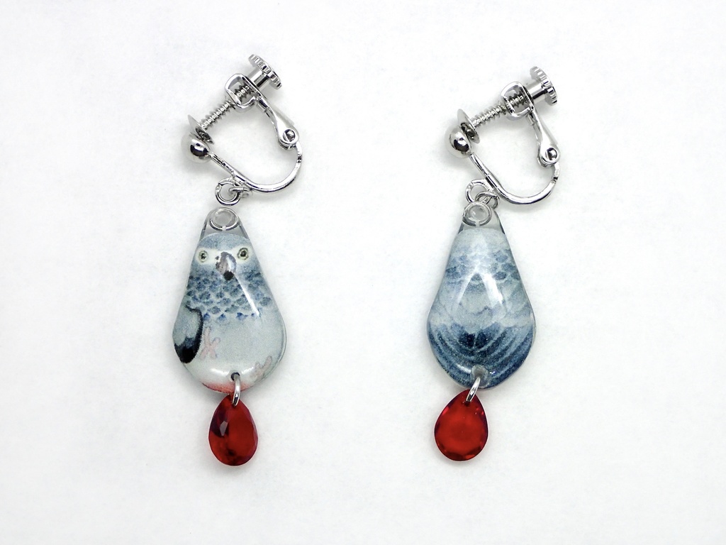 【イヤリング】ヨウム