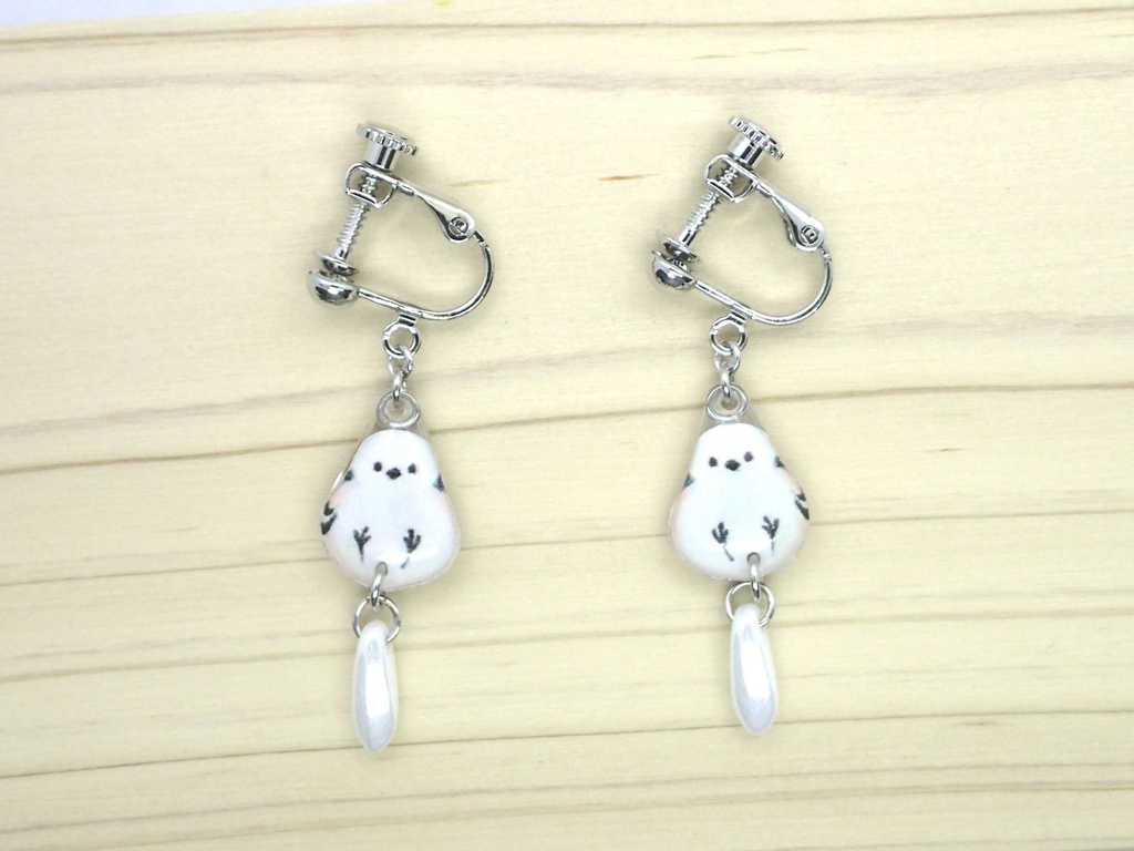 【イヤリング】シマエナガ