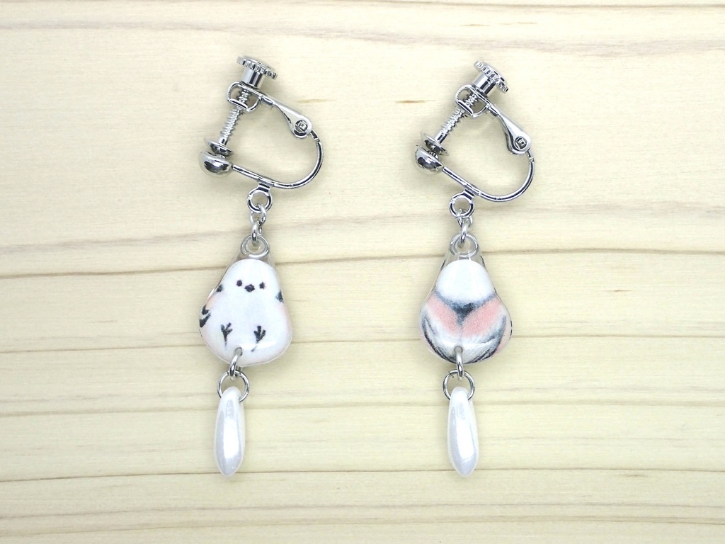 【イヤリング】シマエナガ