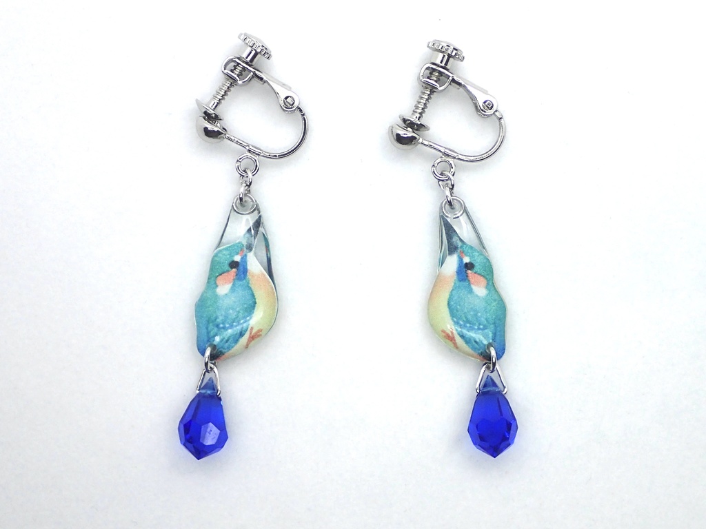 【イヤリング】カワセミ