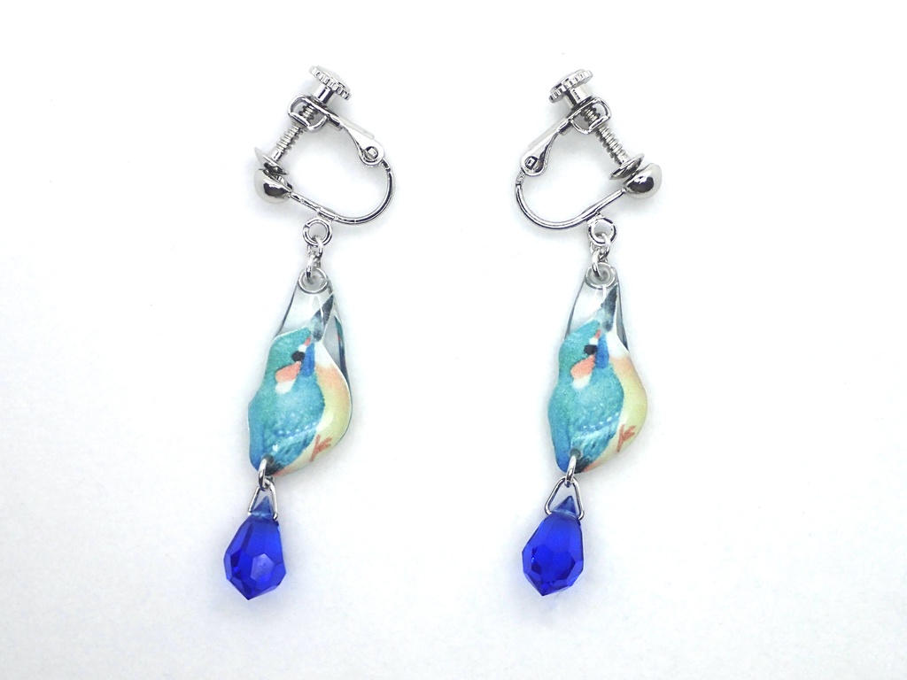 【イヤリング】カワセミ