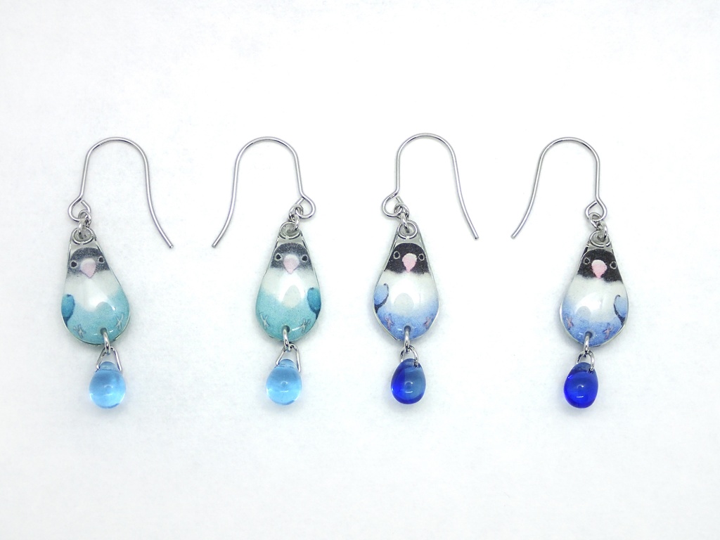 【ピアス】ボタンインコ