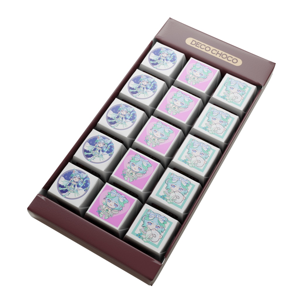 雪華音恋埜バレンタインデザインDECOチョコ