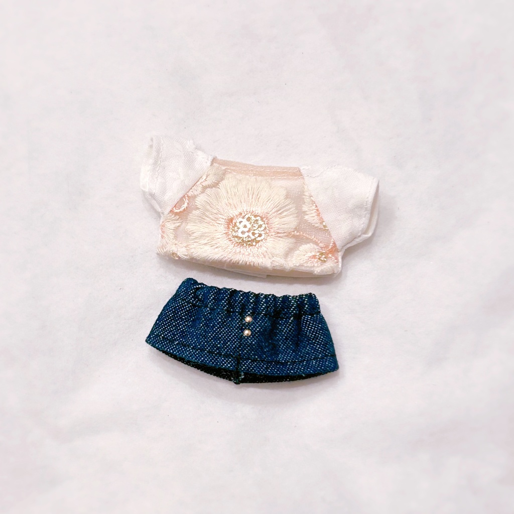 お花シャツ&スカート