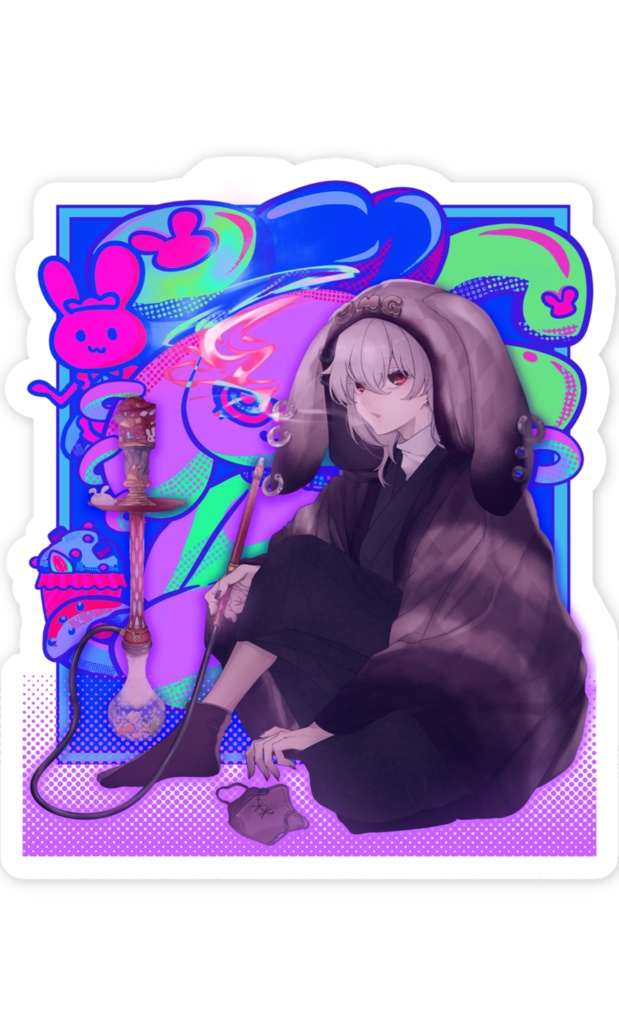 おまがろんステッカー