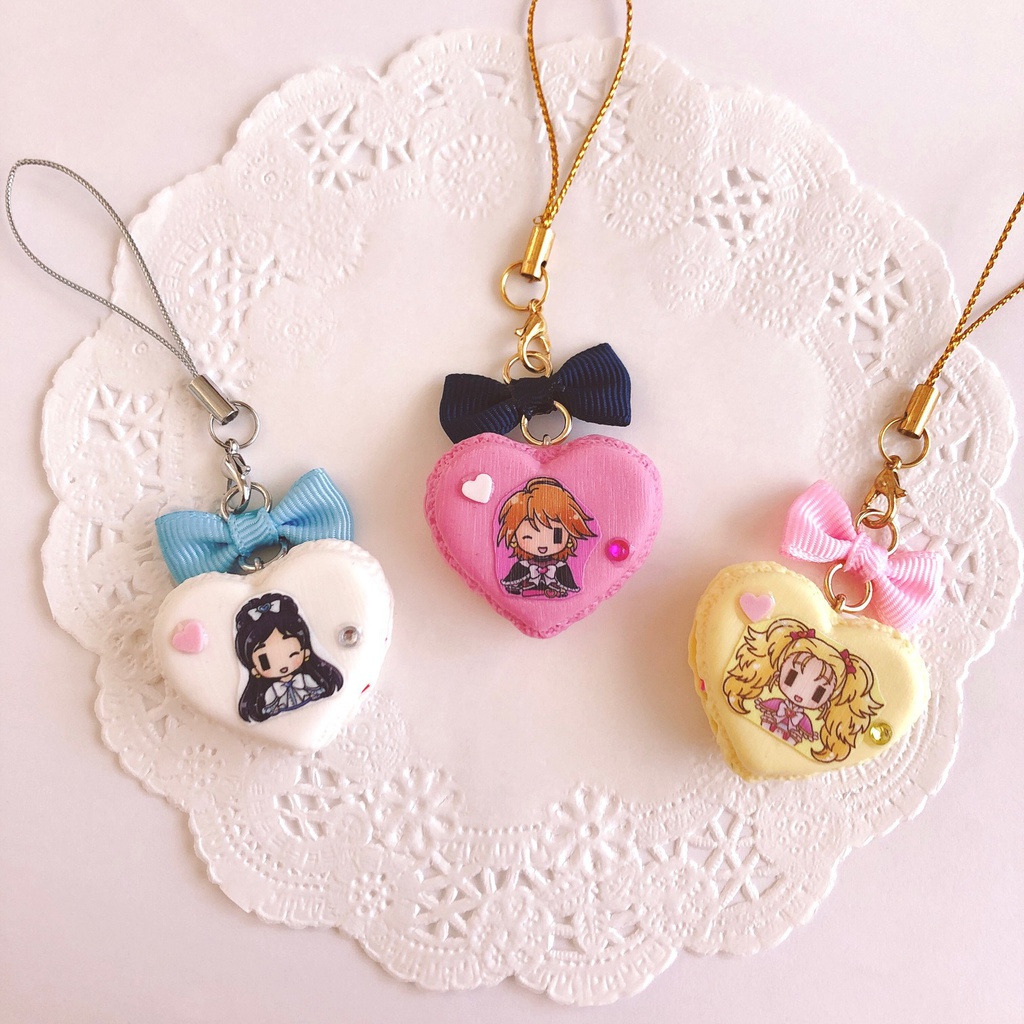 ふたりはプリキュア&Max Heart♡マカロンストラップ