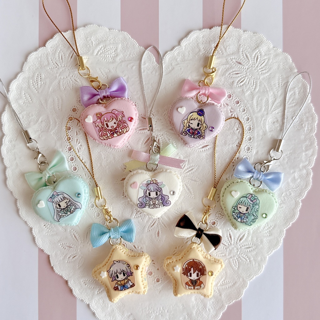 わんぷり♡マカロンストラップ