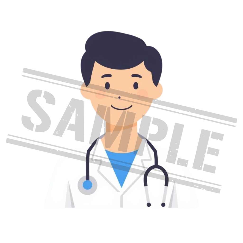 【医療素材】シンプル線画|医療クリップアート15点セット