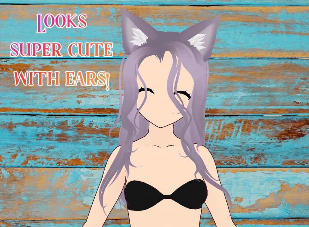 Wavy Romantic Hair | Vroid Custom Item! | Beautifully Rigged!