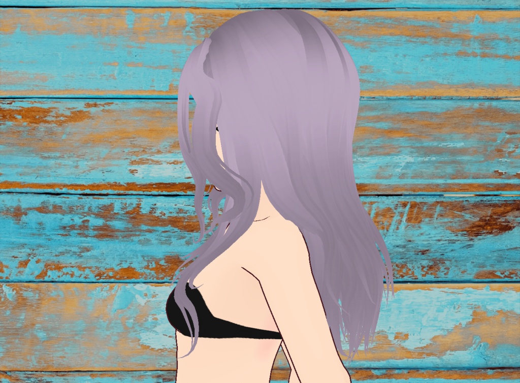 Wavy Romantic Hair | Vroid Custom Item! | Beautifully Rigged!