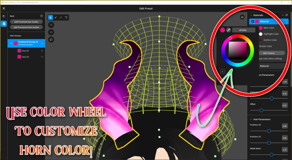 Sensual Succubus Horns| Customizable color and shape! |Twisted Horns!