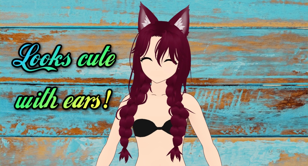 Messy Double Braids | Vroid Custom Item! | Easy import into Vroid Studio! | Beautifully Rigged!