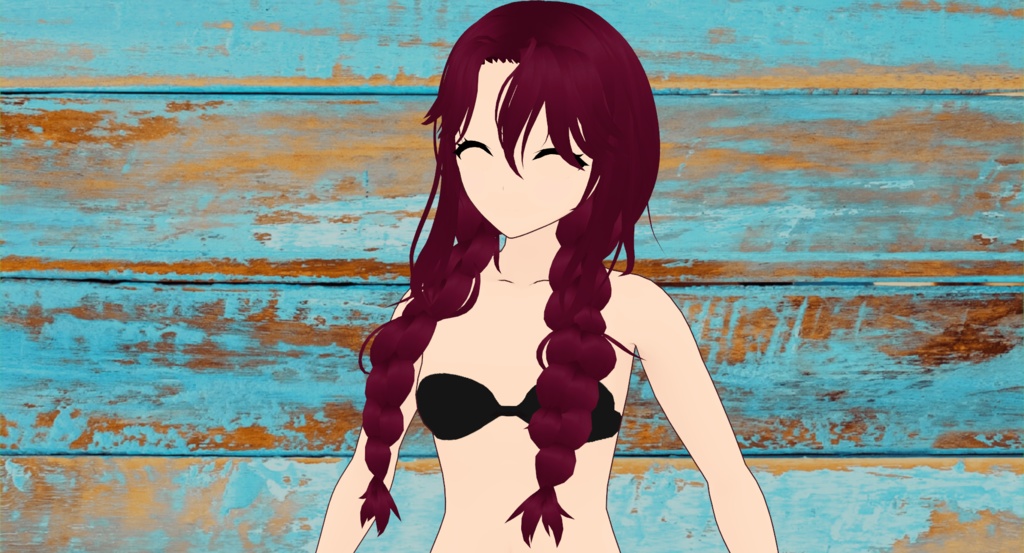 Messy Double Braids | Vroid Custom Item! | Easy import into Vroid Studio! | Beautifully Rigged!