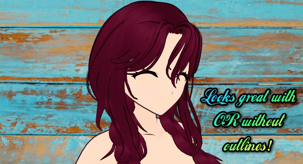 Messy Double Braids | Vroid Custom Item! | Easy import into Vroid Studio! | Beautifully Rigged!