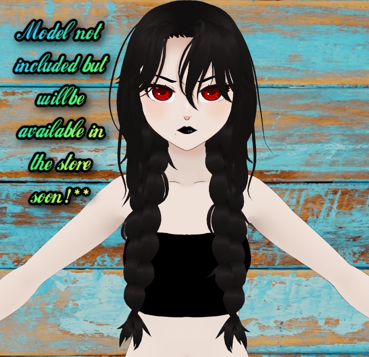 Messy Double Braids | Vroid Custom Item! | Easy import into Vroid Studio! | Beautifully Rigged!