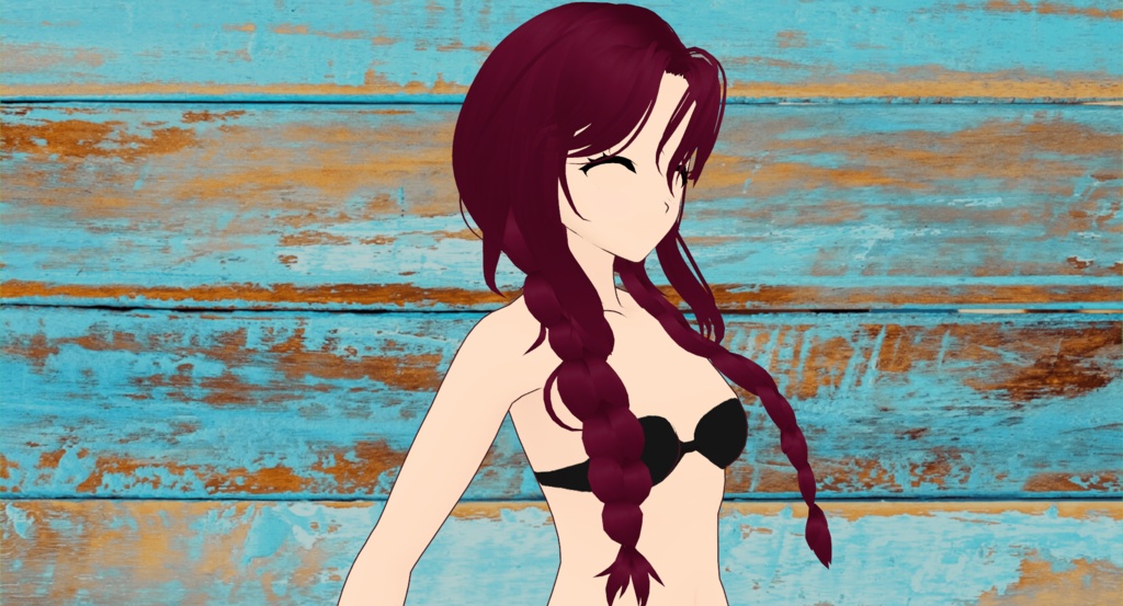 Messy Double Braids | Vroid Custom Item! | Easy import into Vroid Studio! | Beautifully Rigged!