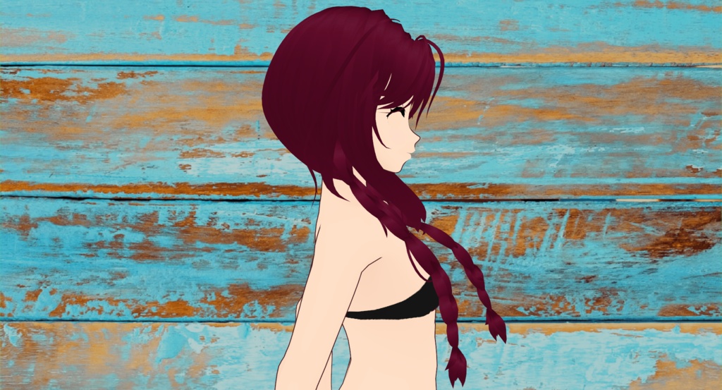 Messy Double Braids | Vroid Custom Item! | Easy import into Vroid Studio! | Beautifully Rigged!