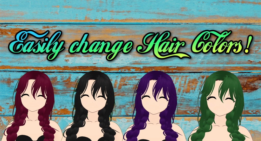 Messy Double Braids | Vroid Custom Item! | Easy import into Vroid Studio! | Beautifully Rigged!