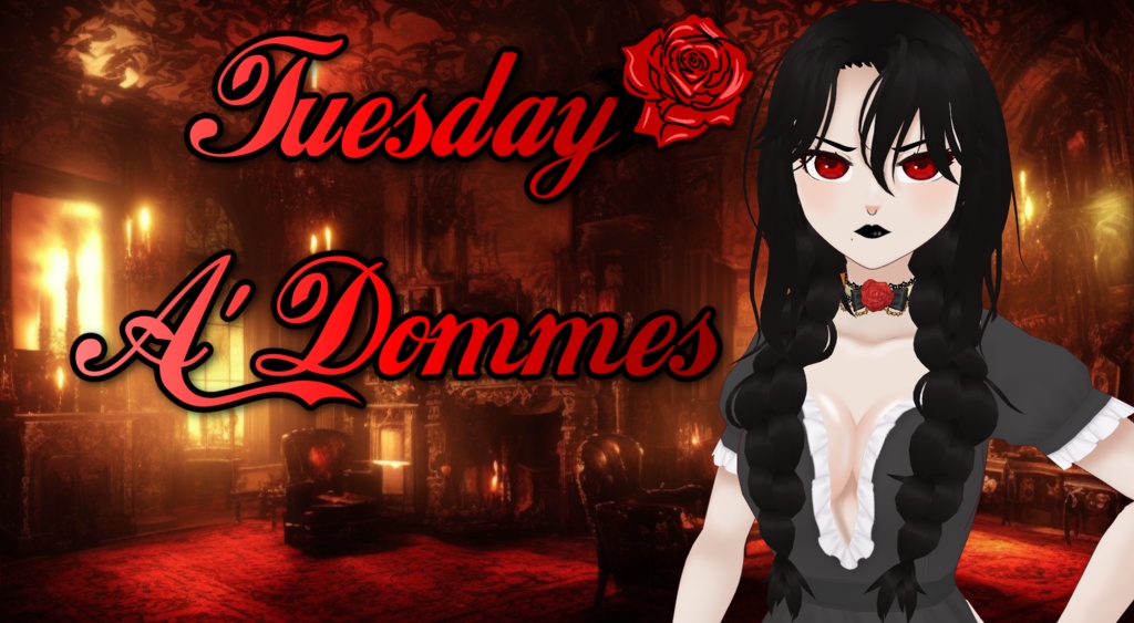 VTubing Ready | Premade 3d Avatar "Tuesday A'Dommes" | 52 Blendshapes!