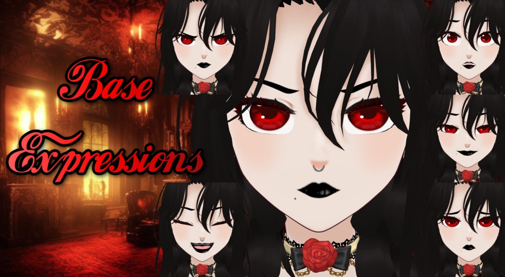 VTubing Ready | Premade 3d Avatar "Tuesday A'Dommes" | 52 Blendshapes!