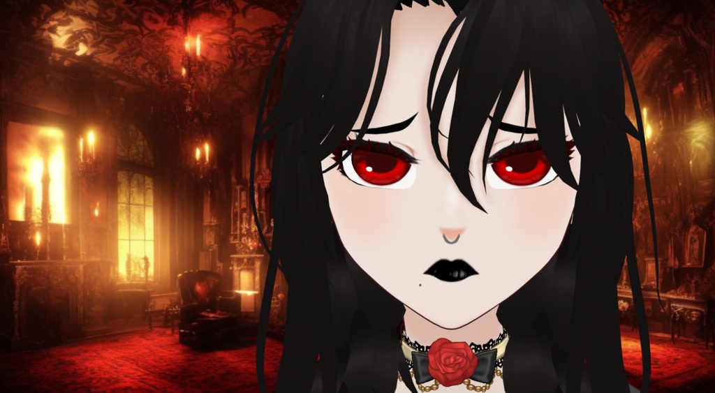 VTubing Ready | Premade 3d Avatar "Tuesday A'Dommes" | 52 Blendshapes!