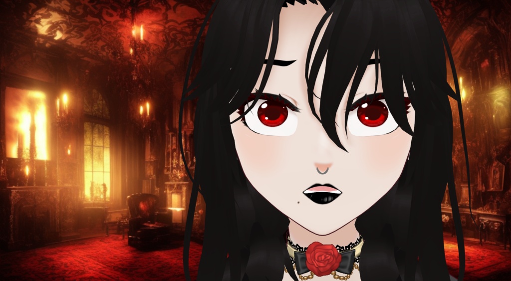 VTubing Ready | Premade 3d Avatar "Tuesday A'Dommes" | 52 Blendshapes!