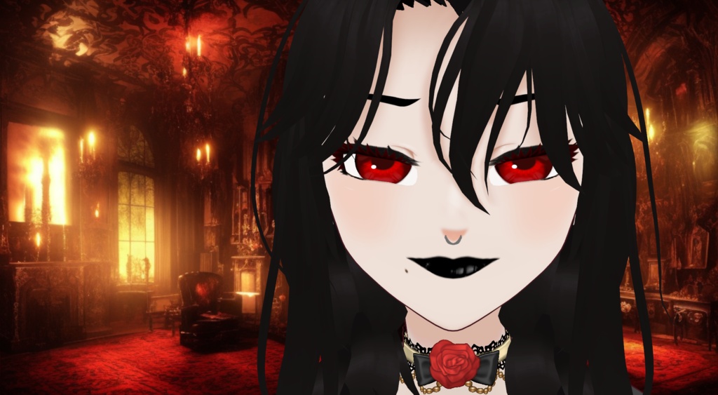 VTubing Ready | Premade 3d Avatar "Tuesday A'Dommes" | 52 Blendshapes!