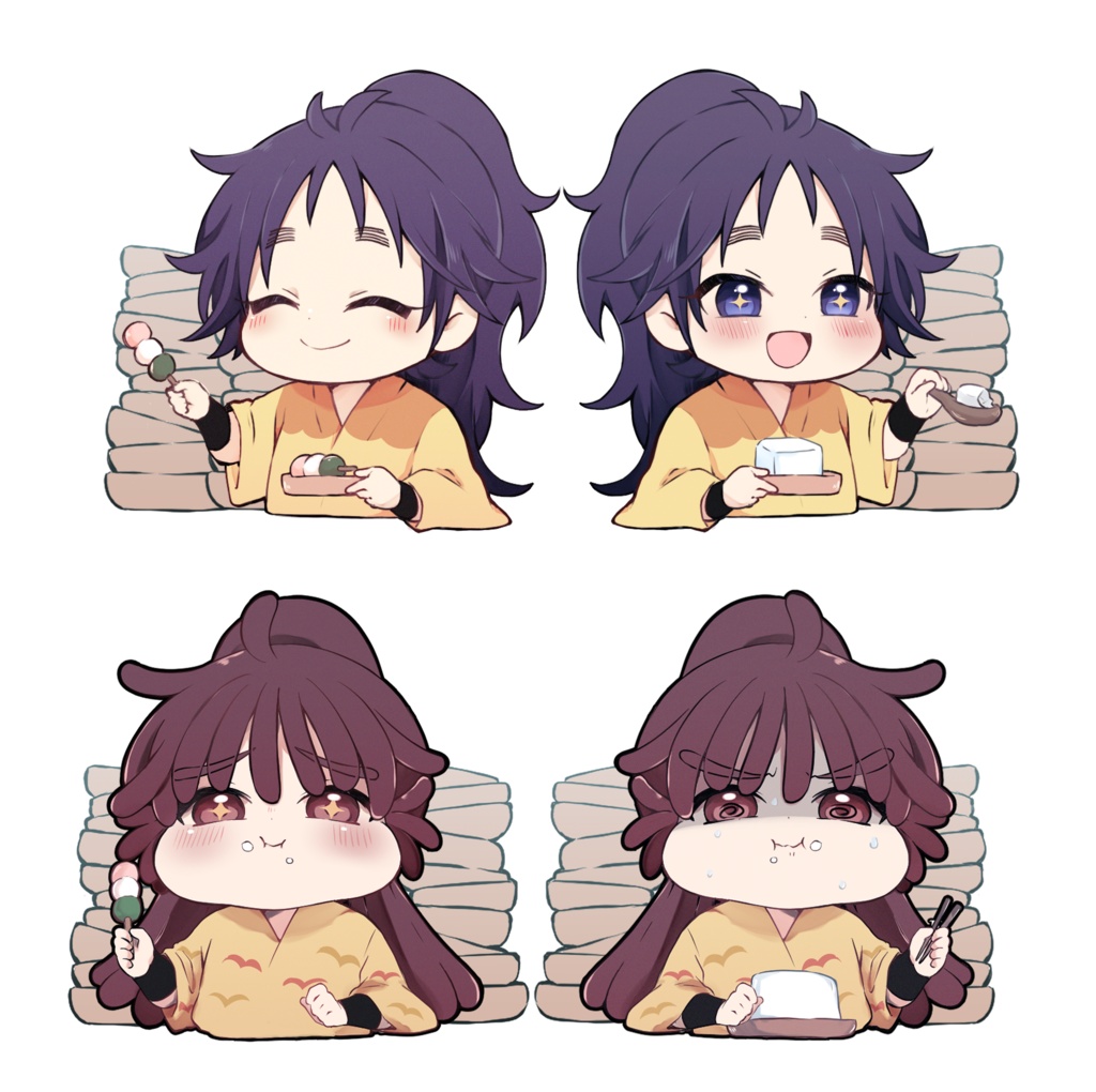 おいしくもぐもぐ両面アクリルスタンド