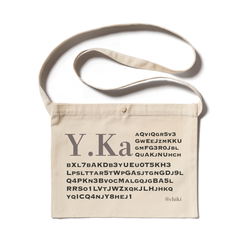 英字サコッシュ @chiki