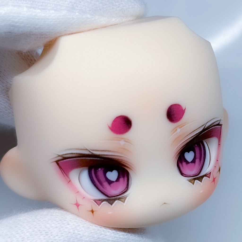 秘境巡礼 カスタムフェイス アイ、ボディ、未塗装ヘアパーツ（エイラ）、ウィッグ用後頭部パーツセット