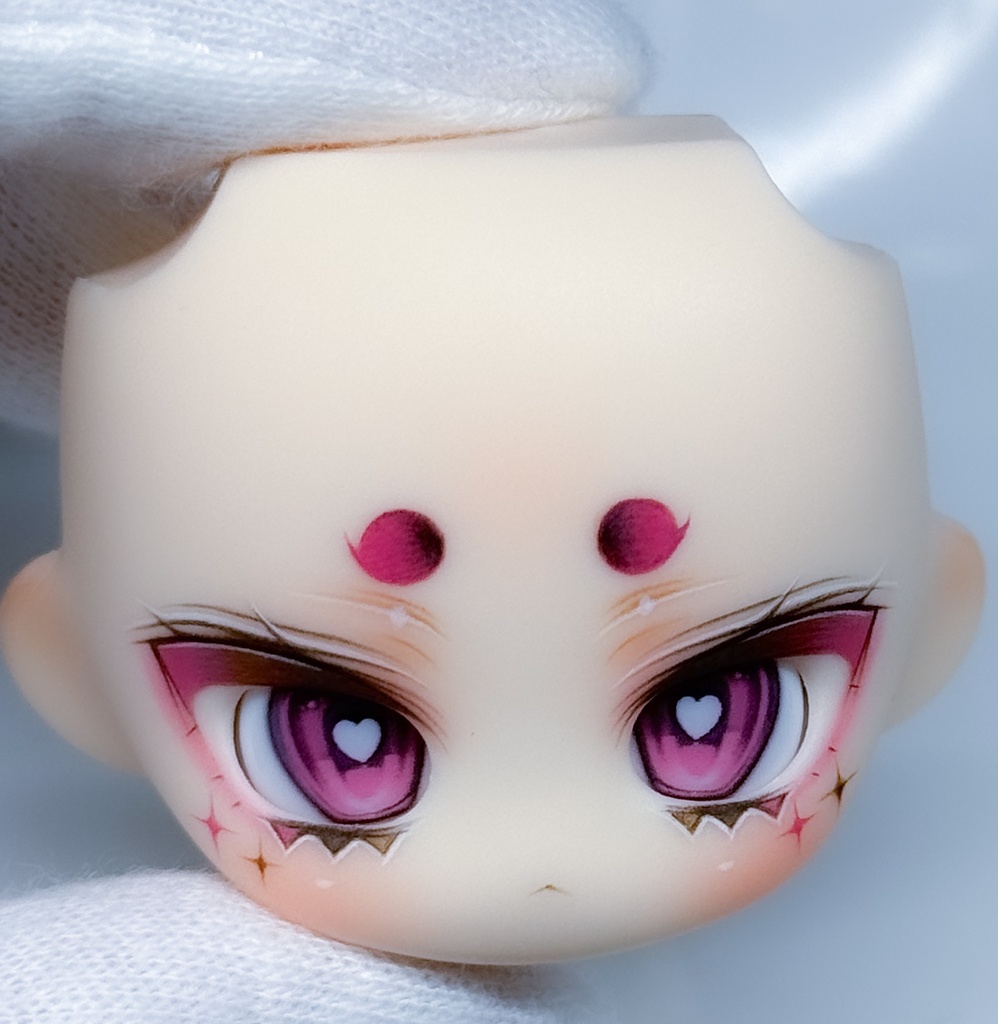秘境巡礼 カスタムフェイス アイ、ボディ、未塗装ヘアパーツ（エイラ）、ウィッグ用後頭部パーツセット