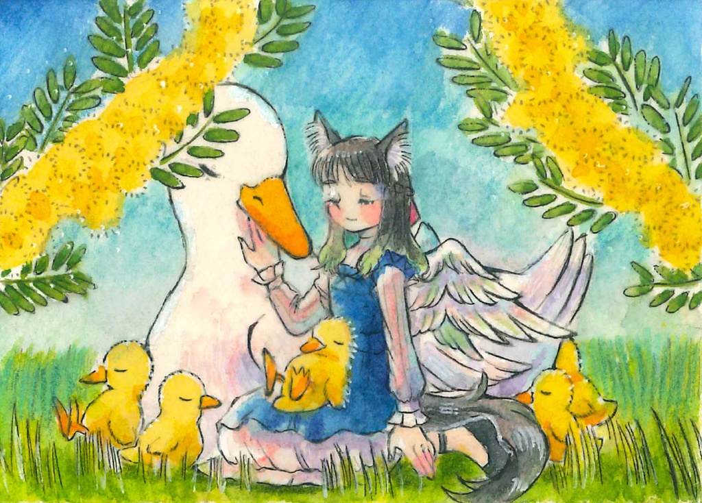 みんなでお昼寝［ATC原画］