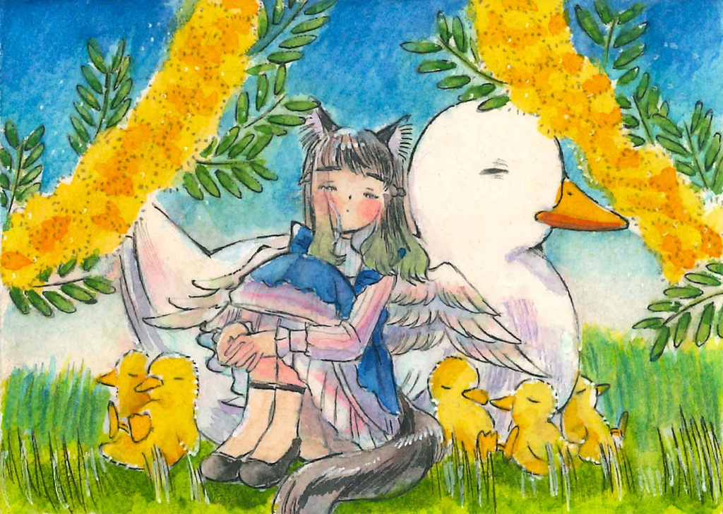 すやすやお昼寝［ATC原画］
