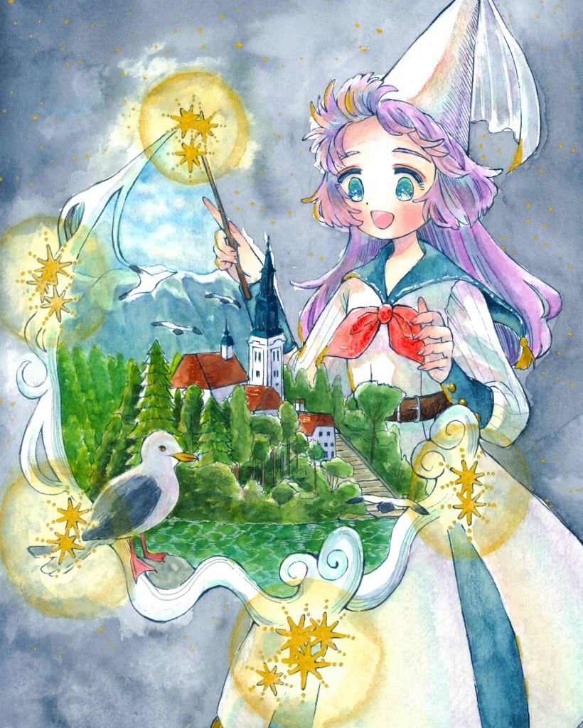 憧れの魔法［フレームレス原画］