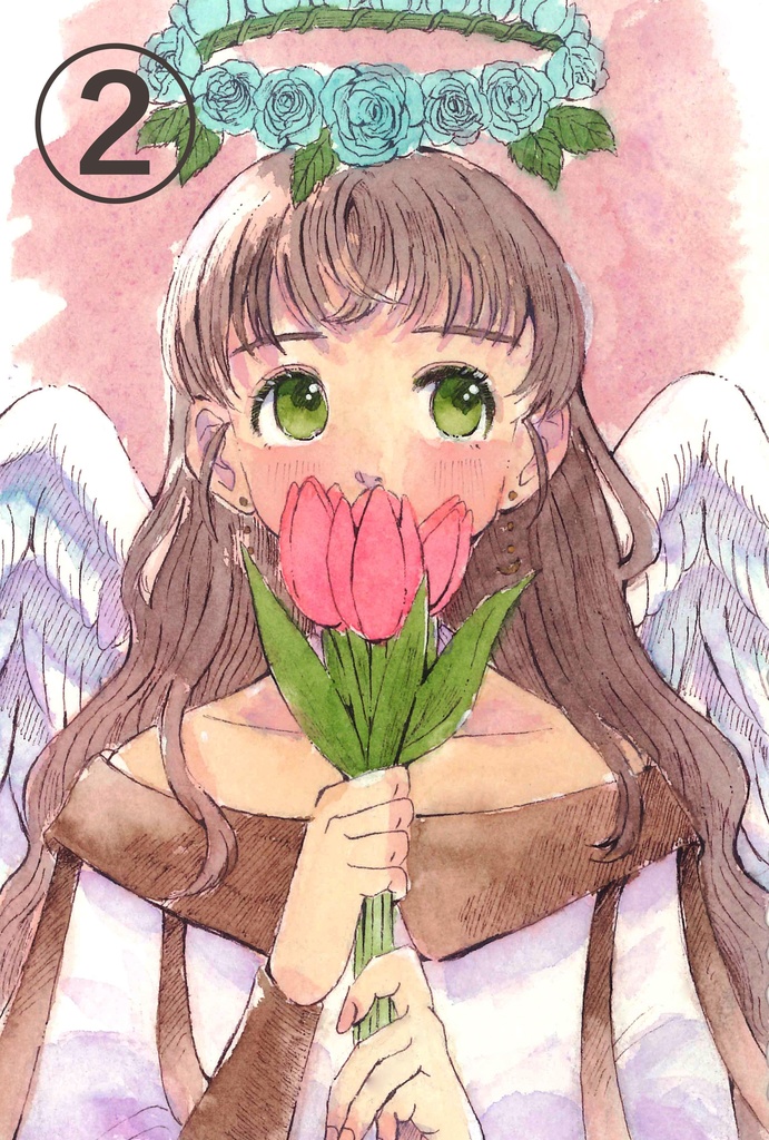 花の天使たちのドローイング