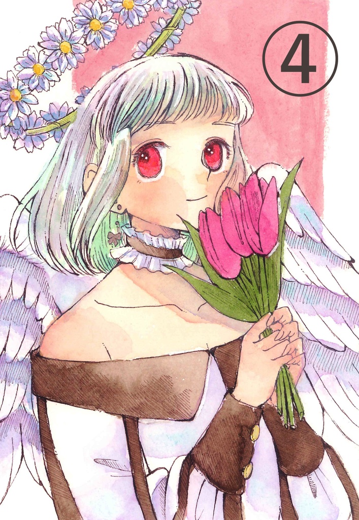 花の天使たちのドローイング