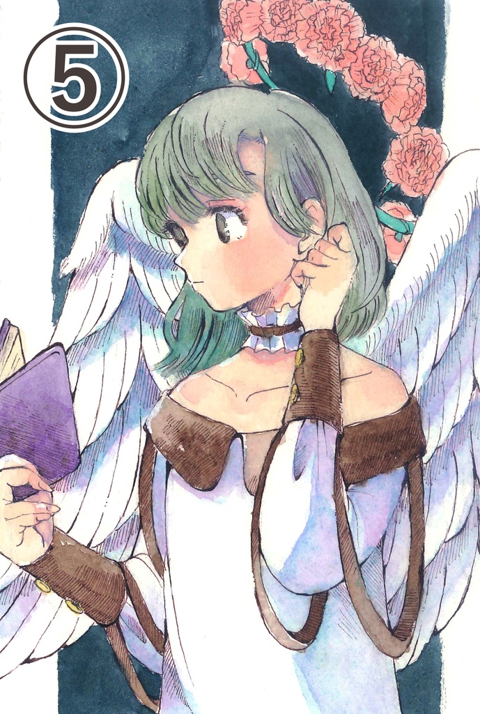 花の天使たちのドローイング