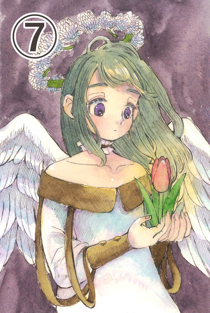 花の天使たちのドローイング