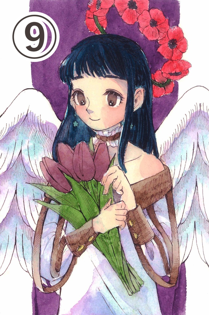 花の天使たちのドローイング