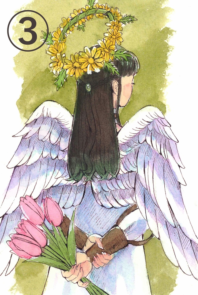 花の天使たちのドローイング