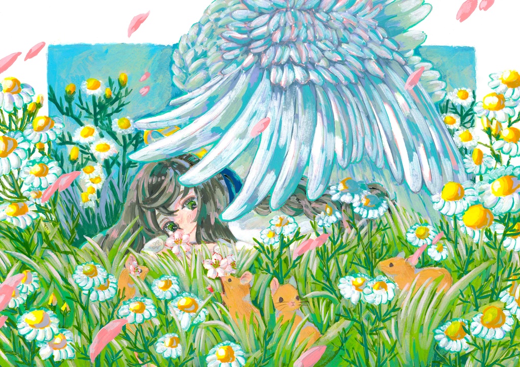 春の陽気につつまれて［フレームレス原画］