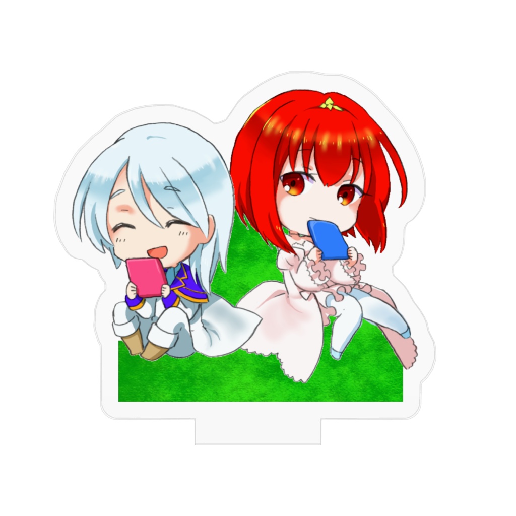 水草庭園:仲良し?スタンド【インコとネズミ】