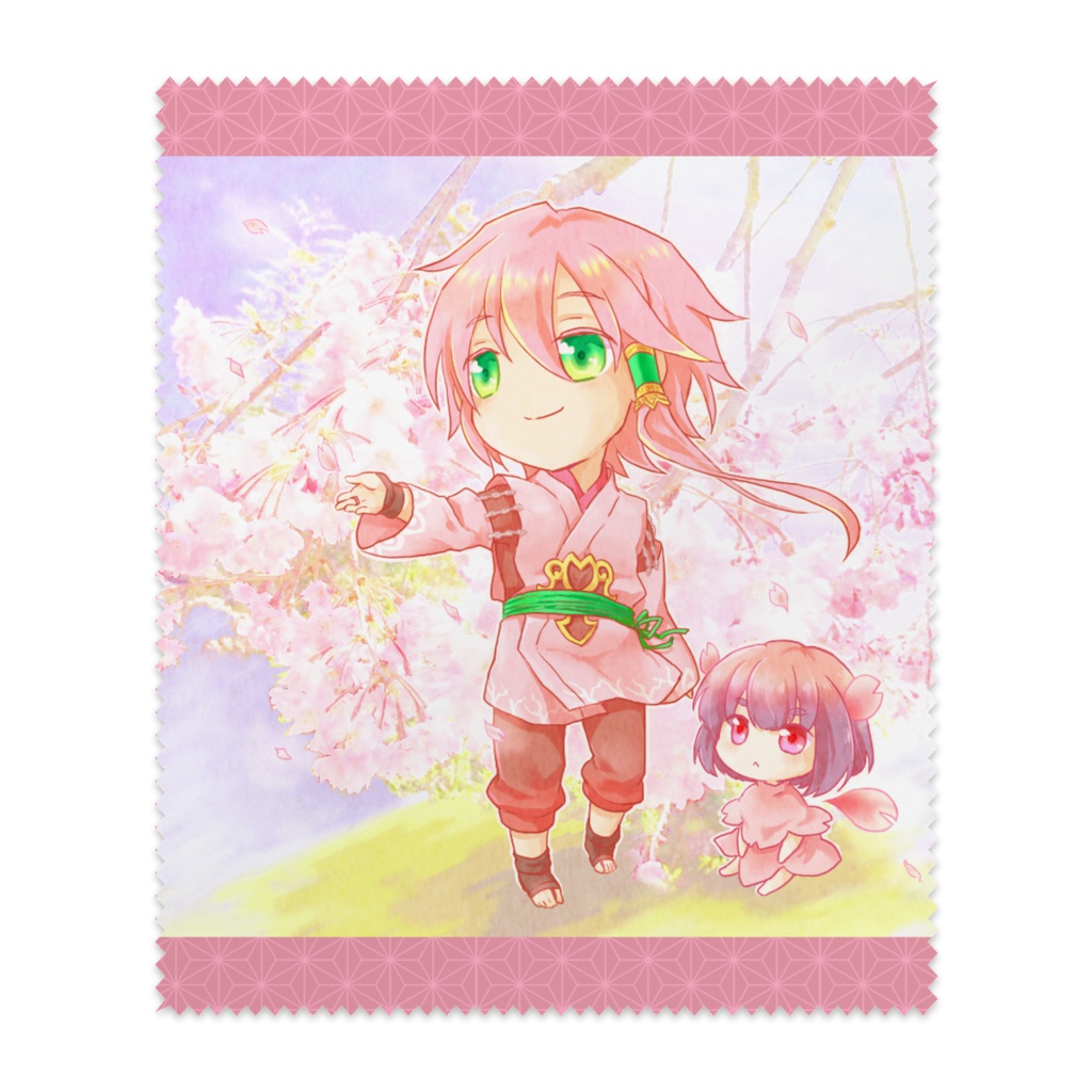 水草庭園:桜メガネ拭き