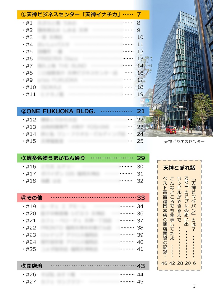 #天神一丁目ランチ開拓 天神ビッグバンの最中に出会った27店舗の記録